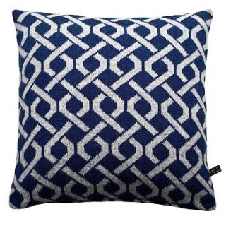 cable knitted cushion by sian o'doherty