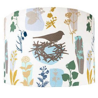 hedgerow lampshade 45cm drum by particle press and the thousand paper cranes