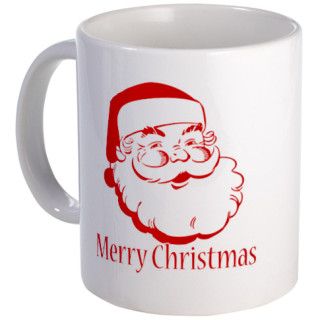 SANTA CLAUS. MERRY CHRISTMAS. Mug by inktees