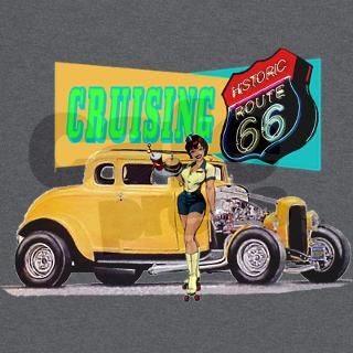 Cruising Route 66 Hot Rod T Shirt by lostpups