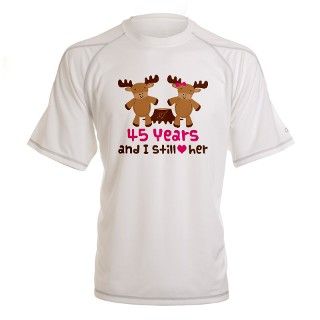 45th Anniversary Moose Performance Dry T Shirt by anniversarytshirts3