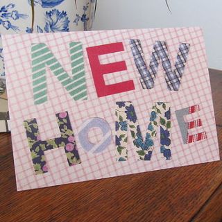 pack of five 'new home' cards by gracie collins