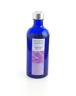 pampering bath oil by holistic hampers