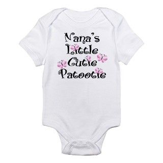 Nanas Cutie Patootie Infant Bodysuit by ifbabycouldtalk