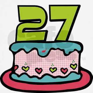 27 Year Old Birthday Cake Womens Tank Top by keepsake_arts