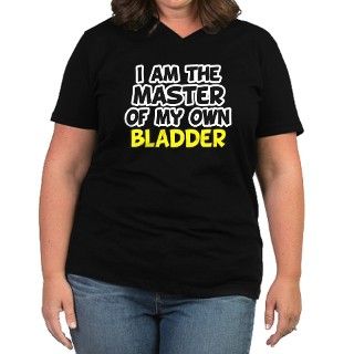 Master Of My Own Bladder Womens Plus Size V Neck by stargazerdesign