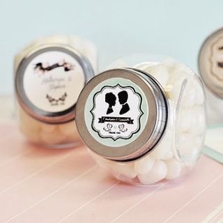 vintage wedding sweet jars by hope and willow