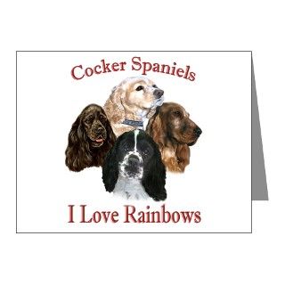 I Love Rainbows Note Cards (Pk of 10) by friskybizpets