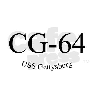 CG 64 USS Gettysburg Decal by tsatdesigns