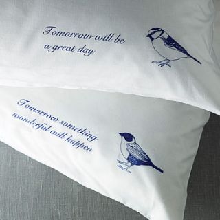 set of two 'sweet dreams' pillowcases by karin Åkesson