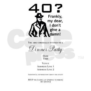40th Birthday Card, Humorous Invitations by Admin_CP5365703