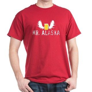 Mr. ALASKA   Burgundy T Shirt by atexperience