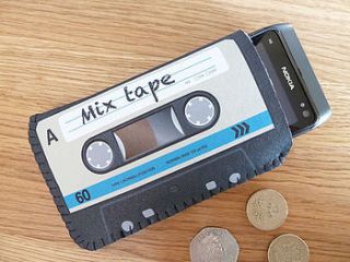 colour mix tape cassette phone case by crank