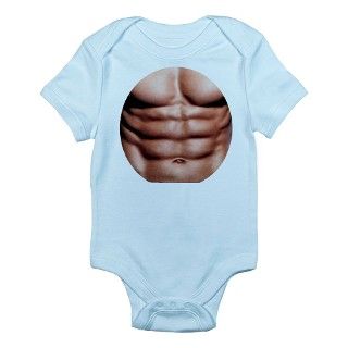 Show My Abs Baby Body Suit by IowaTees