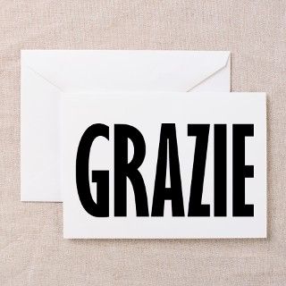 Italian Thank You Greeting Cards (Pk of 10) by ManyThanks