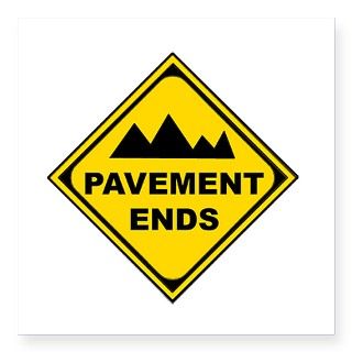 Pavement Ends Oval Sticker by Admin_CP1326568