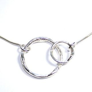 cast willow circles pendant by angie young designs