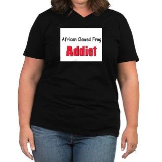 African Clawed Frog Addict Womens Plus Size V Nec by animalgift