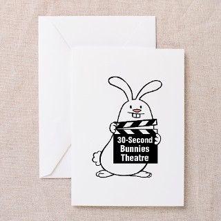 30 Second Bunnies Greeting Cards (Pk of 10) by angryalien