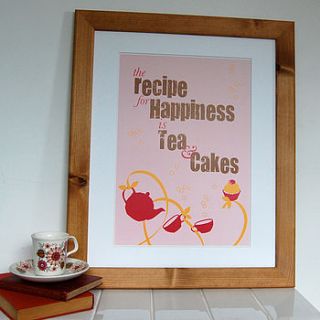 tea and cakes print by cherrygorgeous