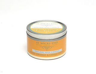 sweet orange and chilli pepper wax candle by at wicks end