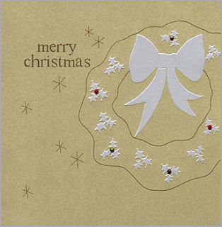 pack of five handfinished christmas cards by eggbert & daisy
