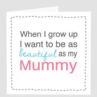 'beautiful mummy' card by violet pickles