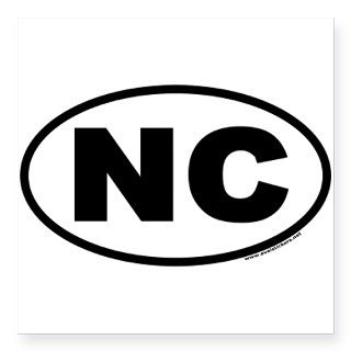 North Carolina NC Euro Oval Sticker by Admin_CP1436