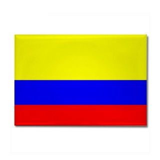 Colombia Flag Rectangle Magnet by squareheadtees