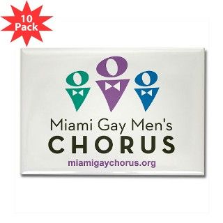 Miami Gay Mens Chorus Rectangle Magnet (10 pack) by miamigaychorus
