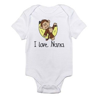 I Love Nana Infant Bodysuit by peacockcards
