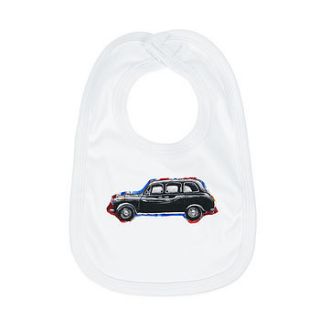 london taxi baby bib by bamboo baby