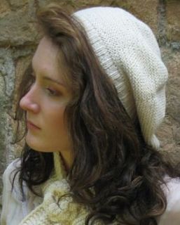 garter stitch beret in organic cotton by stella james