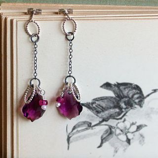 trailing gems earrings by julia parry jones