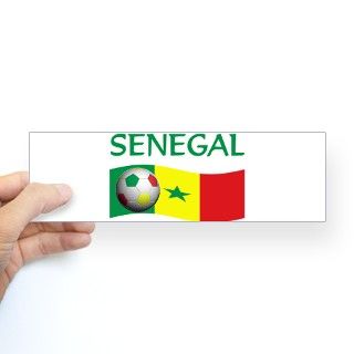 team SENEGAL world cup Bumper Bumper Sticker by world_cup_flag