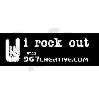 367 Creative logo ROCK HAND Bumper Bumper Sticker by 367creative