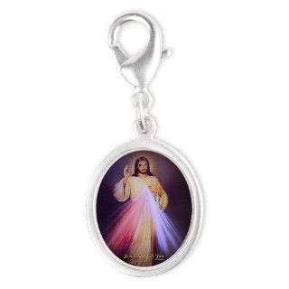 Divine Mercy Gold 2013 Silver Oval Charm by LitanyLane