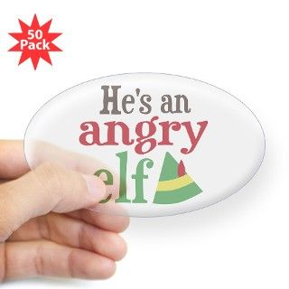 Hes an Angry Elf Decal by holidayboutique