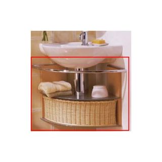 Porcher Novella Basket and Towel Bar for Corner Unit