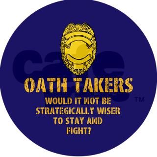 Oath Takers/stay and fight? Round Sticker by OathTakers
