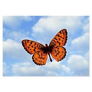 Orange Butterfly Invitations by arielstore