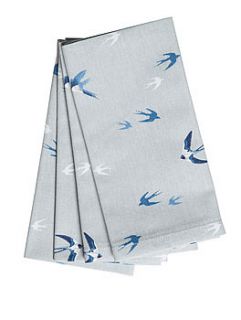 set of four swallow napkins by sophie allport