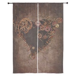 Steampunk Heart 84 Curtains by gatterwe