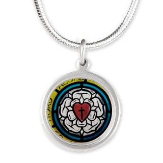 lutherrose Silver Round Necklace by ADMIN_CP44781409