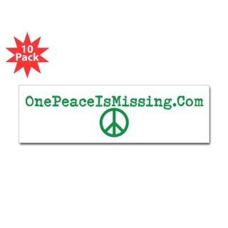 One Peace Is Missing Bumper Sticker by OnePeaceIsMissing