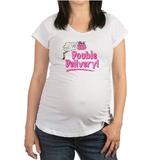 STORK DELIVERING GIRL TWINS Shirt by eastovergraphic