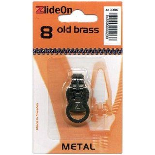 Fix A Zipper Size 8 Metal ZlideOn Zipper Pull Replacements, Old Brass