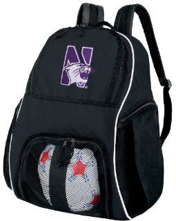 Northwestern Ball Backpack Northwestern Wildcats Soccer Ball Bag Basketball Backpacks Official NCAA College Logo  Sports & Outdoors