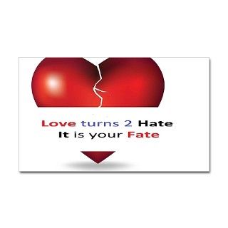 broken heart love hurts phrase Decal by listing store 110010103