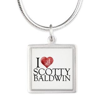I Heart Scotty Baldwin Silver Square Necklace by wheetv